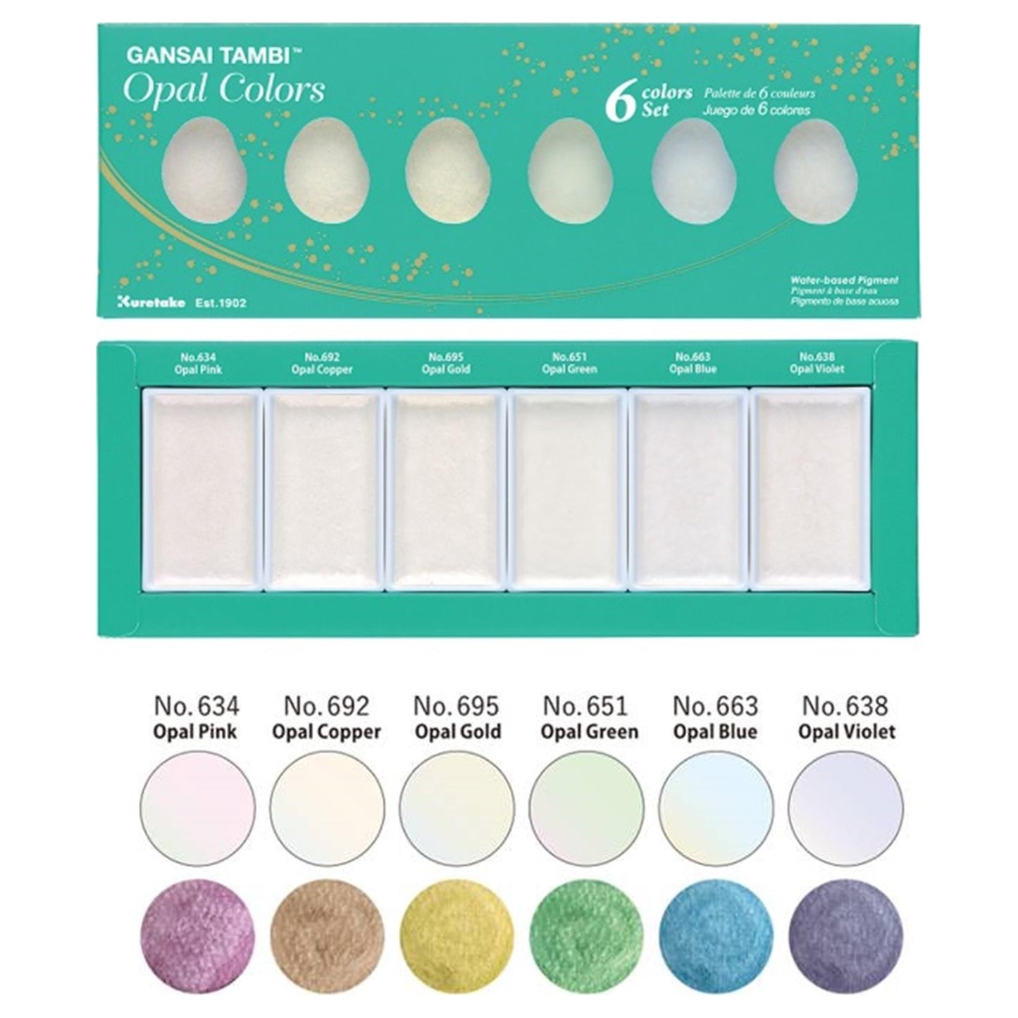 AQUARELA KURETAKE GANSAI TAMBI 06 OPAL CORES MC200C6V