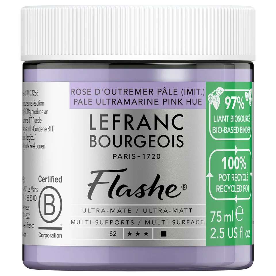 ACRILICA LEFRANC BOURGEOIS FLASHE BIO 75ML PALE ULTRAMARINE PINK 302007