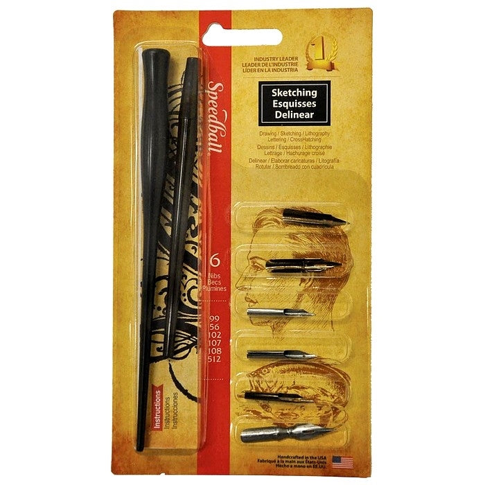 CANETA CALLIGRAPHY SPEEDBALL 2964 SKETCHING PROJECT