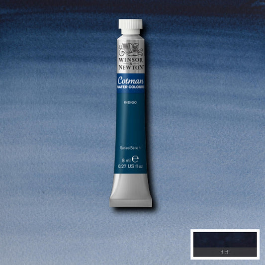 AQUARELA WINSOR NEWTON COTMAN 322 INDIGO 08ml