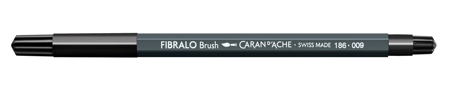 CANETA FIBRALO BRUSH 009 PRETO 186009