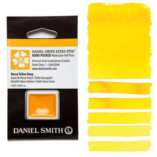 AQUARELA DANIEL SMITH HALF PAN HANSA YELLOW DEEP 040