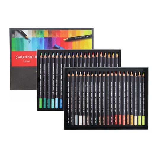 ESTOJO LAPIS AQUARELAVEL CARAN D´ACHE MUSEUM 40 CORES