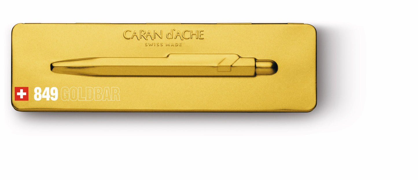 CANETA CARAN D'ACHE 849 GOLDBAR