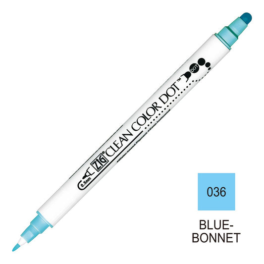 CANETA ZIG CLEAN DOT COLOR DUPLA 036 BLUEBONNET TC6100036