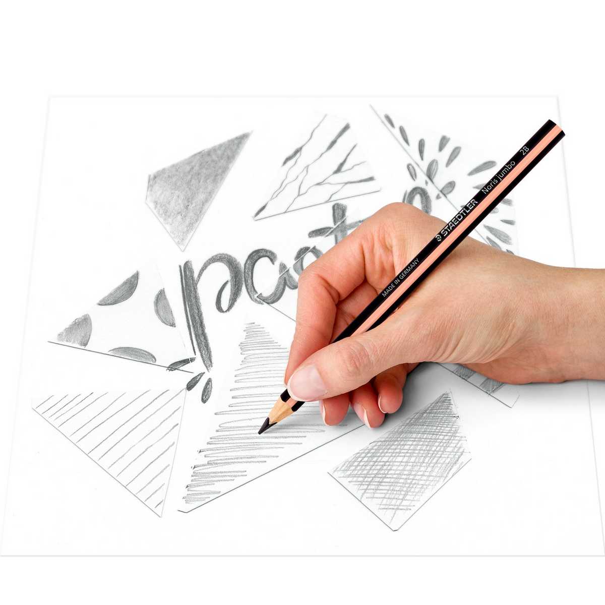 LAPIS GRAFITE STAEDTLER NORIS JUMBO 2B LINHA PASTEL