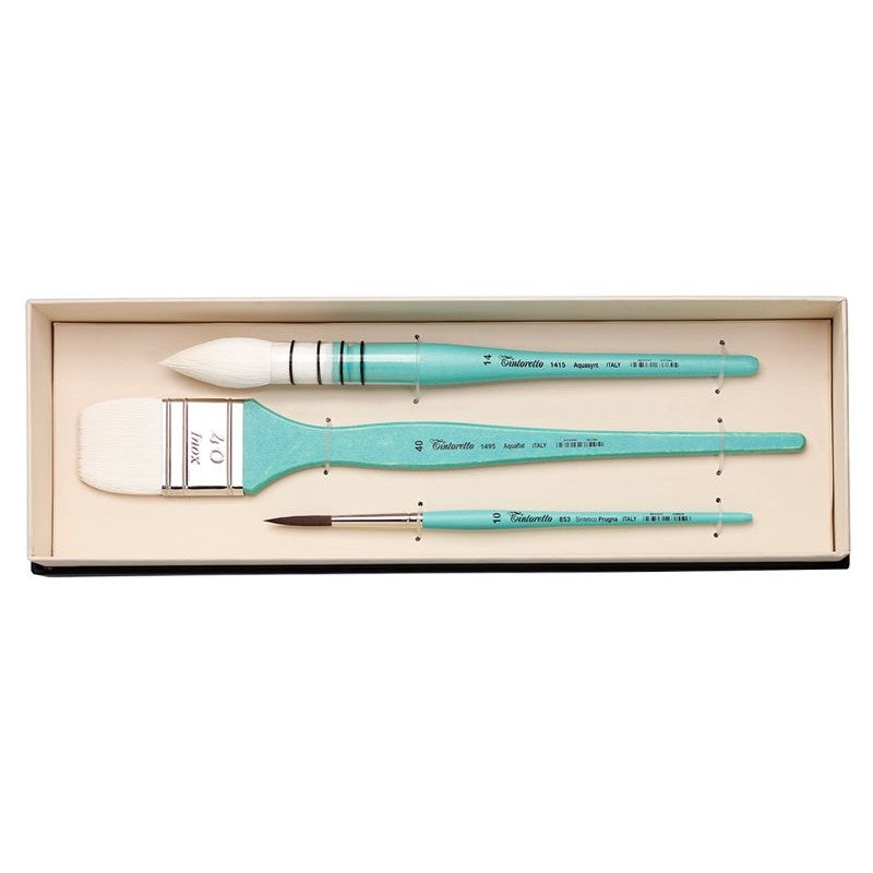 ESTOJO PINCEIS TINTORETTO FELTRACCO ACQUAMARINA 7915