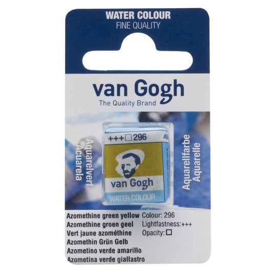 AQUARELA TALENS VAN GOGH HALF PAN 296 AZO GREEN YELLOW