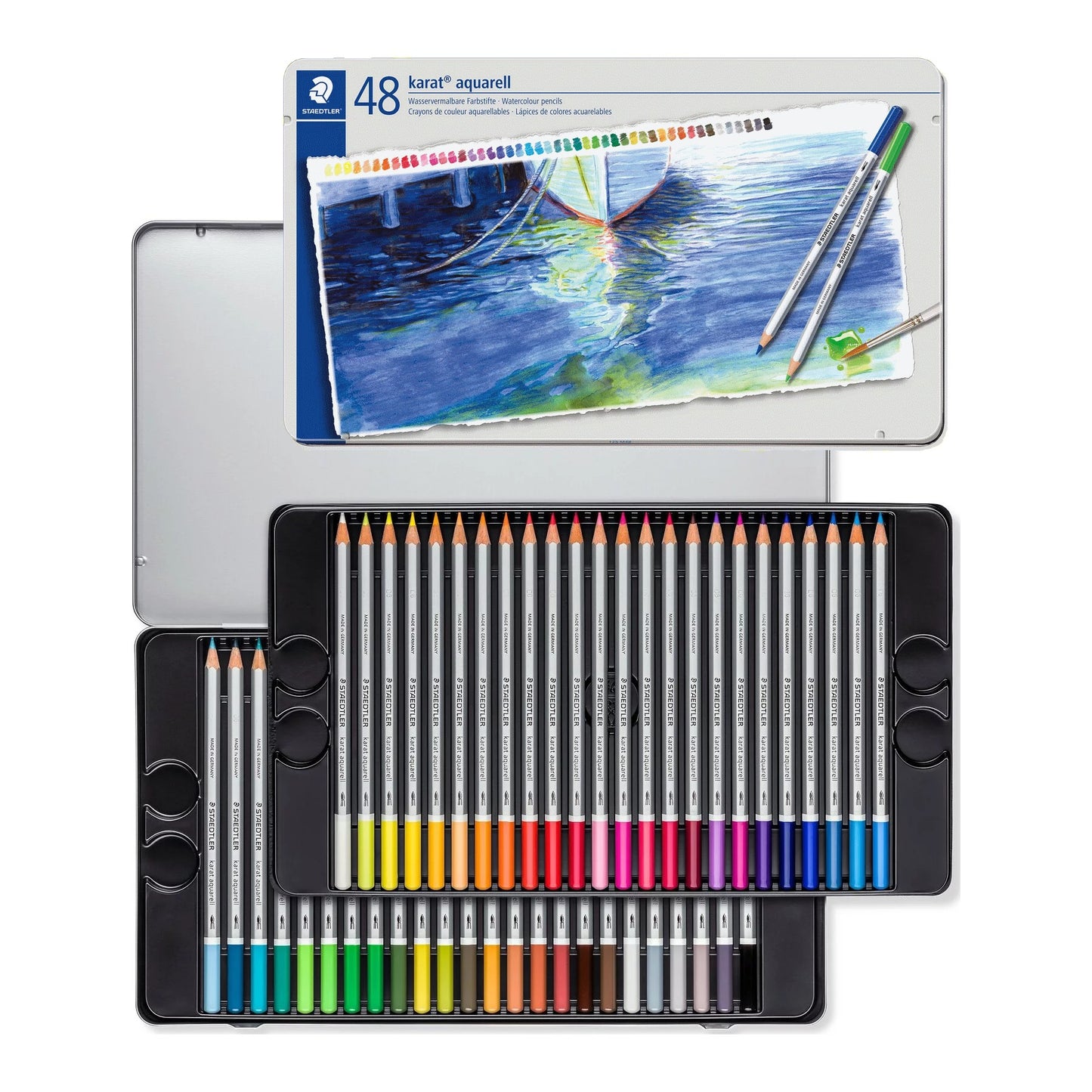 LAPIS AQUARELAVEL STAEDTLER KARAT 48 CORES