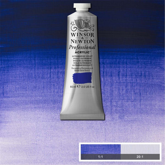 ACRILICA WINSOR NEWTON PROFISSIONAL 60ML 672 ULTRA VIOLET S2