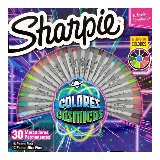 CANETA SHARPIE FINE 30 CORES (18 FINE E 12 ULTRA FINE)