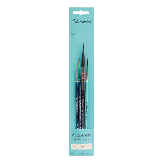 ESTOJO PINCEIS TINTORETTO LINER WATERCOLOR 8103 C/ 04 UN