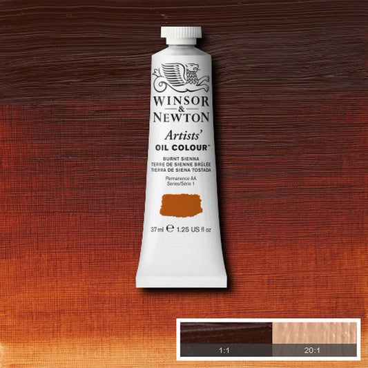 OLEO WINSOR NEWTON ARTISTS 037ML 074 BURNT SIENNA S1