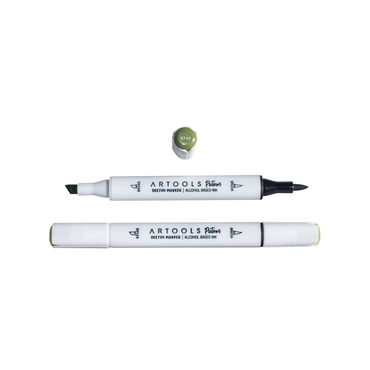 MARCADOR ARTOOLS PICTOM PONTA DUPLA OLIVINE (G743)
