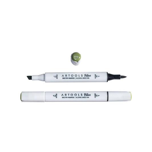 MARCADOR ARTOOLS PICTOM PONTA DUPLA OLIVINE (G743)