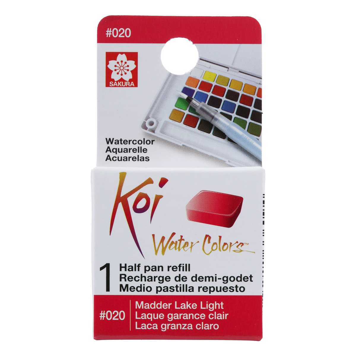 AQUARELA SAKURA KOI HALF PAN LACA GARANCA CLARO - 20