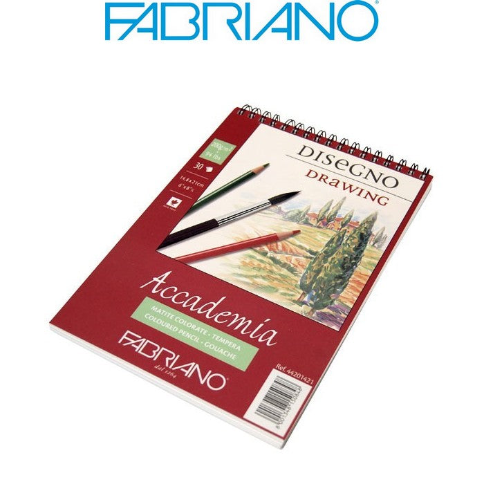 BLOCO FABRIANO ACCADEMIA DISEGNO 200g/m2 A4 30 FLS ESPIRAL