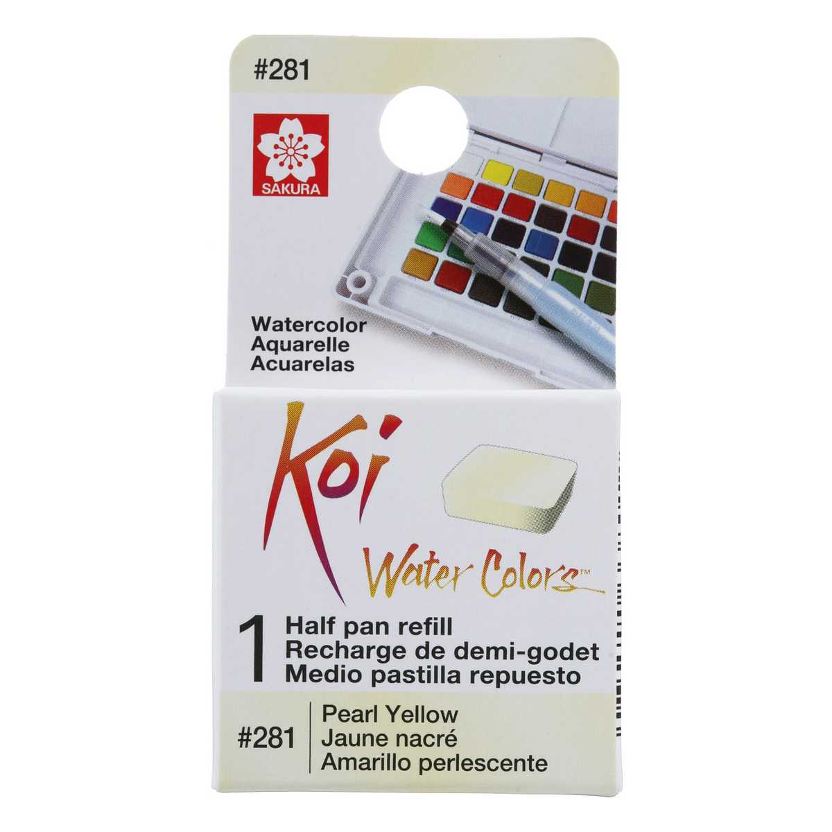 AQUARELA SAKURA KOI HALF PAN AMARELO PEROLA - 281