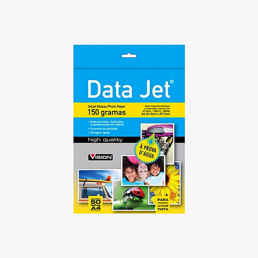 PAPEL GLOSSY PAPER DATAJET 150G/M2 A4 C/ 50FLS