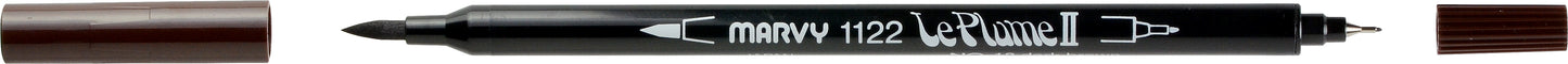 MARCADOR MARVY LE PLUME II 18 MARROM ESCURO