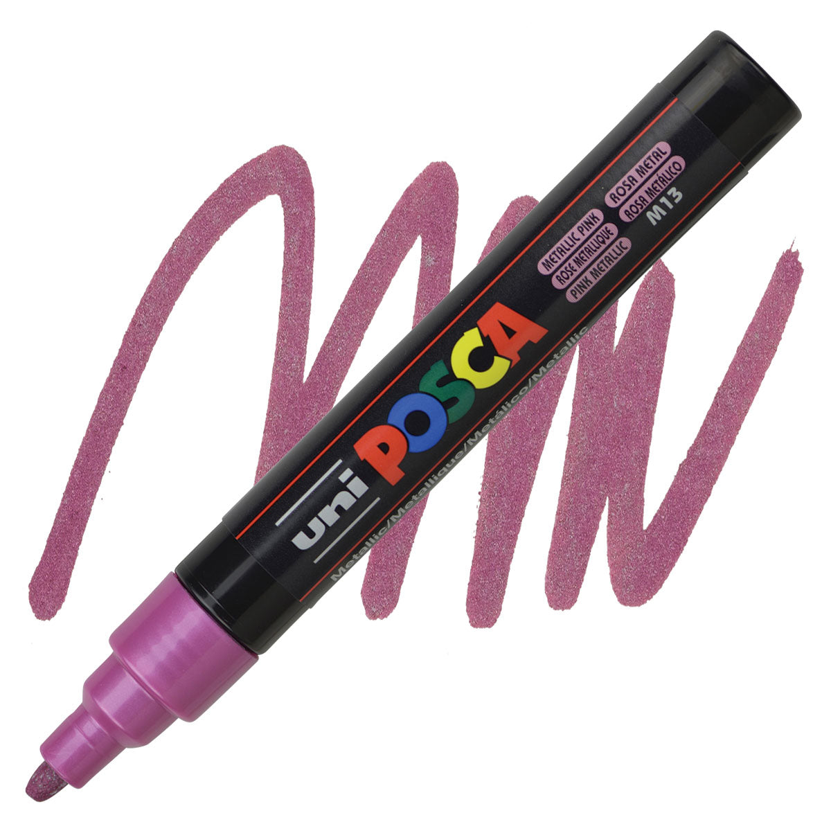 CANETA POSCA PC-5M M13 ROSA METALICO