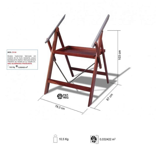 CAVALETE DESENHO CV-34 TRIDENT