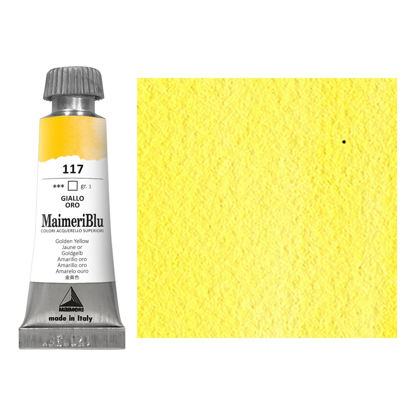AQUARELA MAIMERIBLU ARTISTS 117 GOLDEN YELLOW 12ML S1