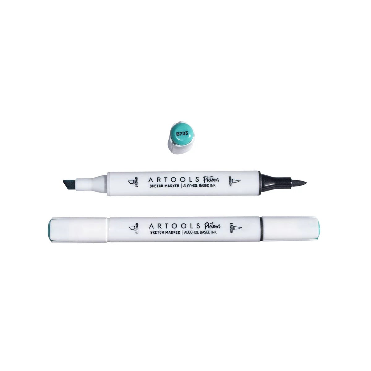MARCADOR ARTOOLS PICTOM PONTA DUPLA TEAL (B723)