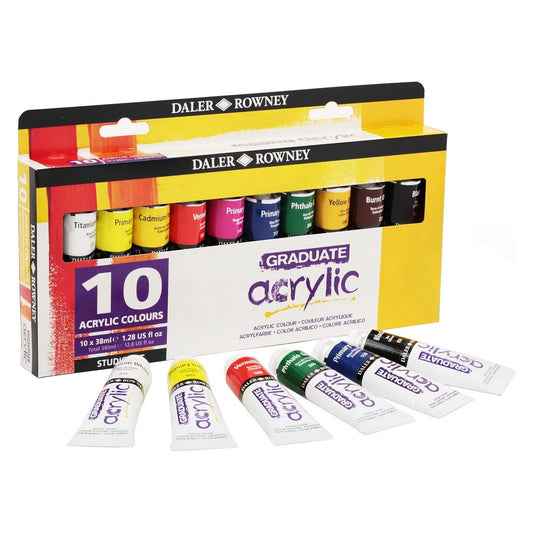 ESTOJO ACRILICA DALER ROWNEY GRADUATE SELECTION SET 10X38ML