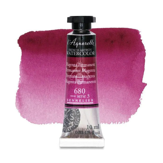 AQUARELA SENNELIER L'AQUARELLE 680 PERMANENT MAGENTA 10ml S3