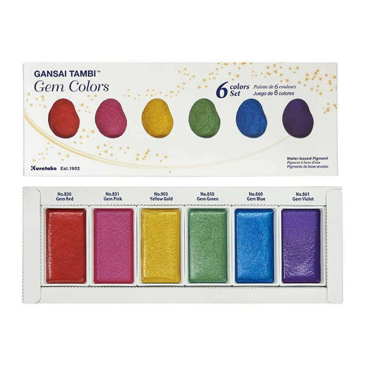 AQUARELA KURETAKE GANSAI TAMBI 06 GEM CORES MC20GC6V