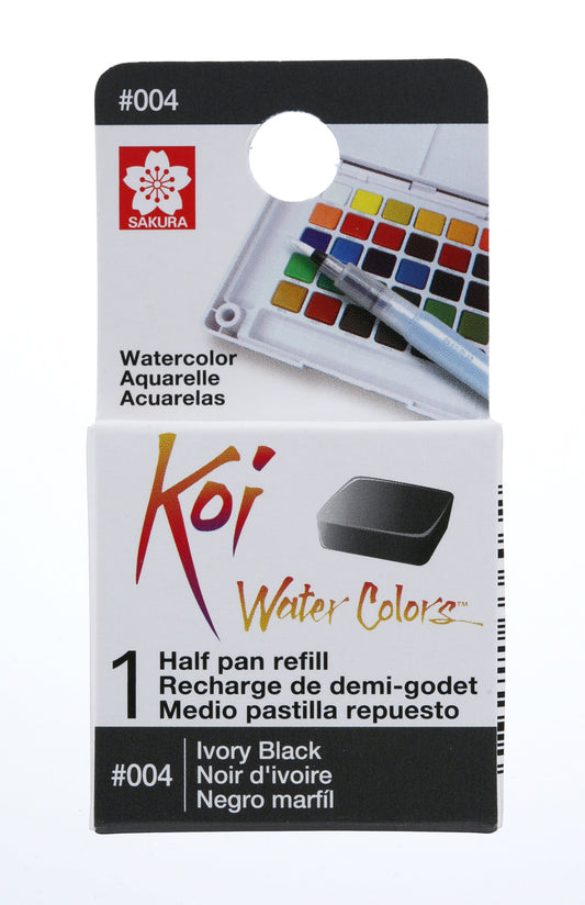 AQUARELA SAKURA KOI HALF PAN PRETO MARFIM - 04