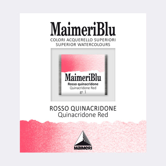AQUARELA MAIMERIBLU ARTISTS HALF PAN 258 QUINACRIDONE RED
