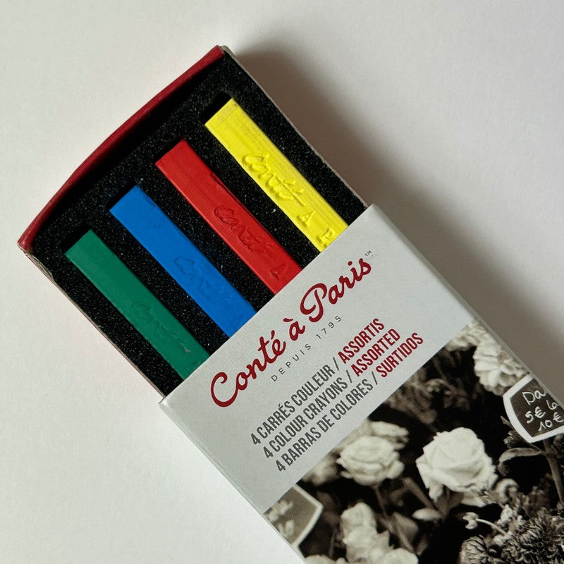 ESTOJO PASTEL SECO CARRE CONTE 04 CORES INICIACAO 50206