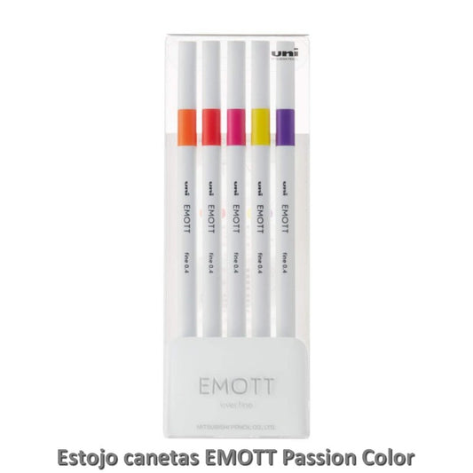 CANETA UNI-BALL EMOTT FINE 0,4MM 05 PASSION COLOR Nº 02