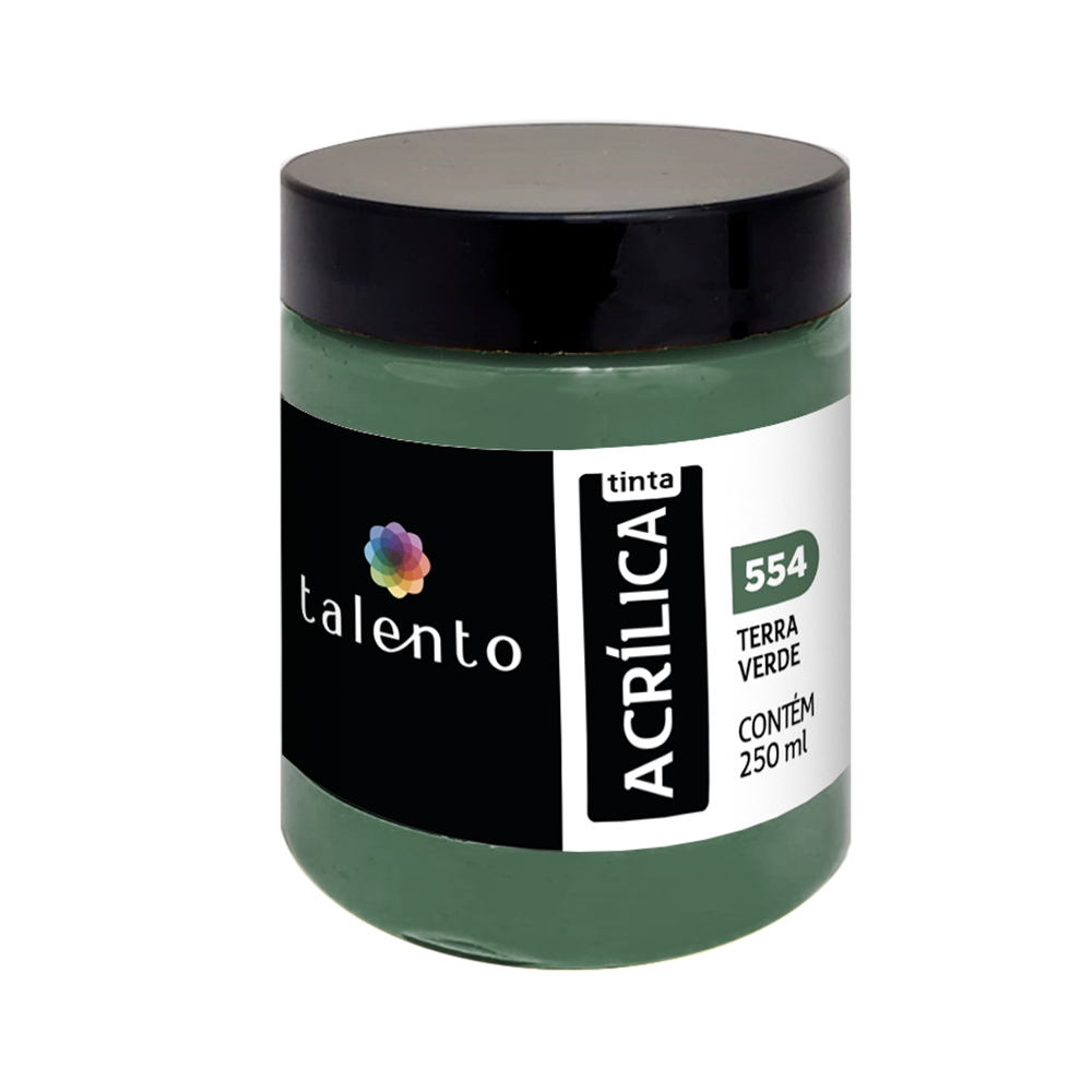 ACRILICA TALENTO 250ML 554 TERRA VERDE