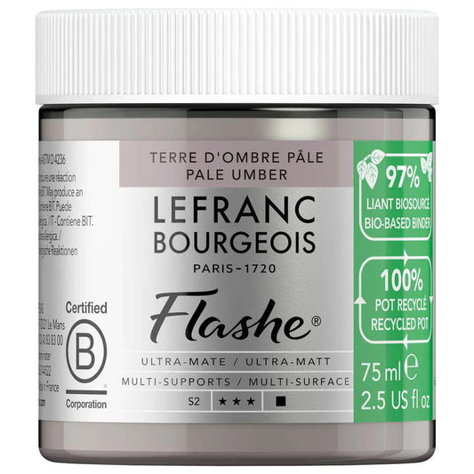 ACRILICA LEFRANC BOURGEOIS FLASHE BIO 75ML PALE UMBER 301982