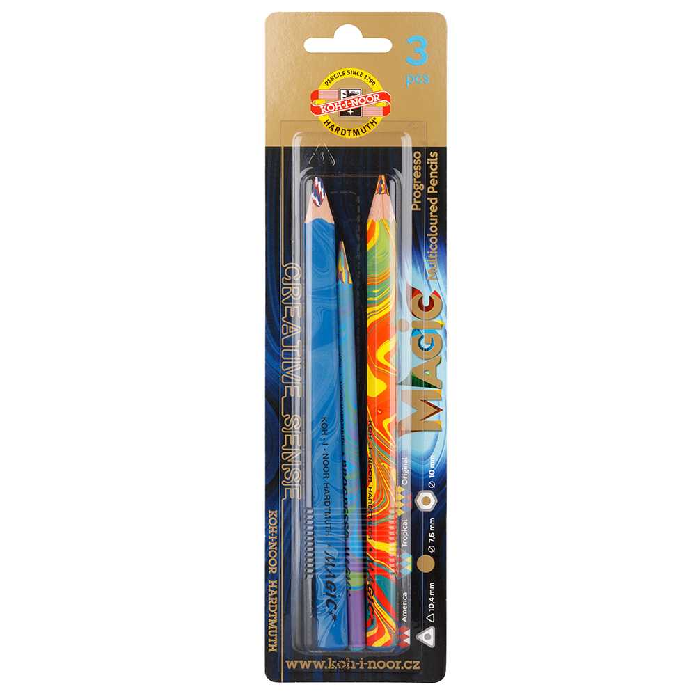 LAPIS COR KOH-I-NOOR MULTICOLORIDO C/ 03UN