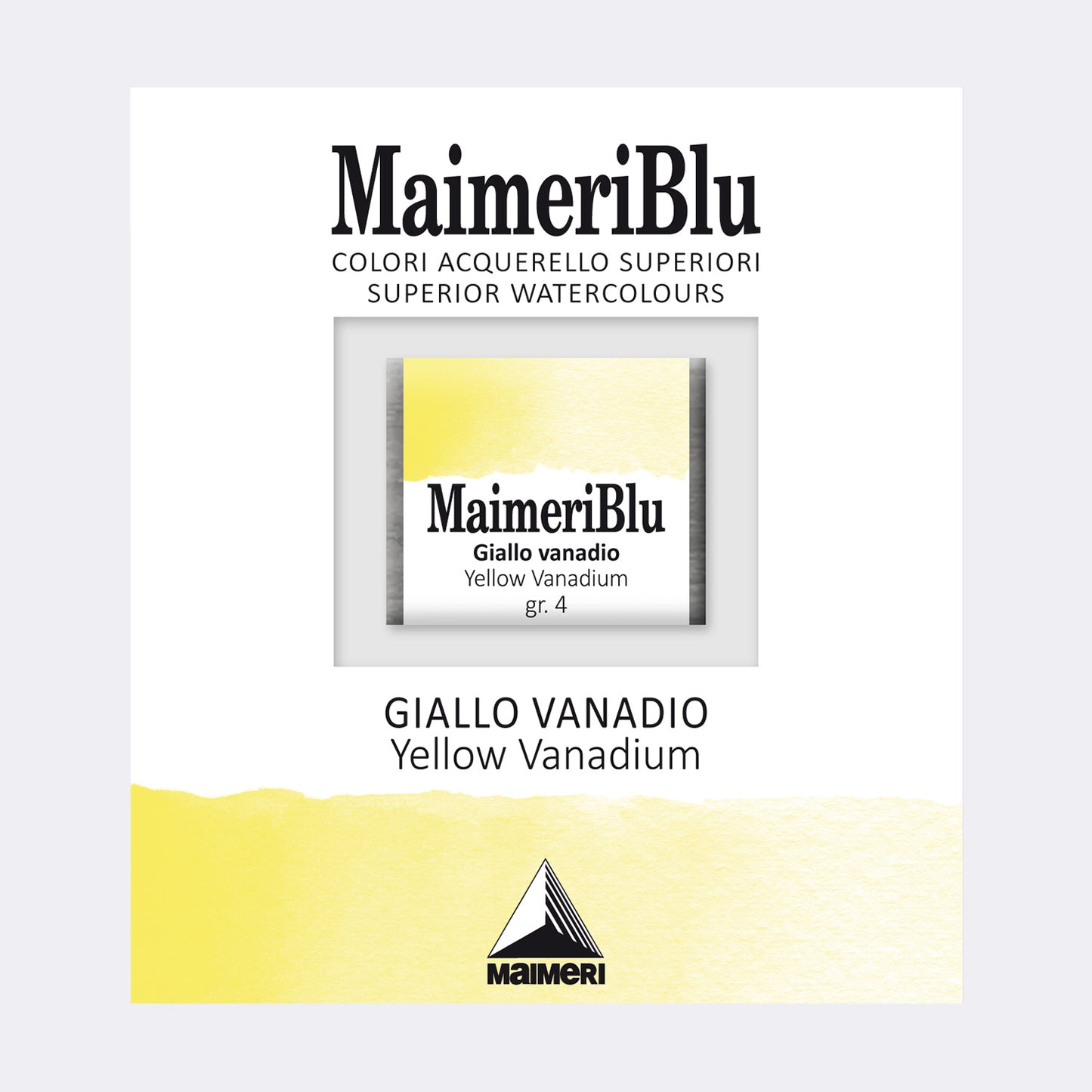 AQUARELA MAIMERIBLU ARTISTS HALF PAN 121 YELLOW VANADIUM