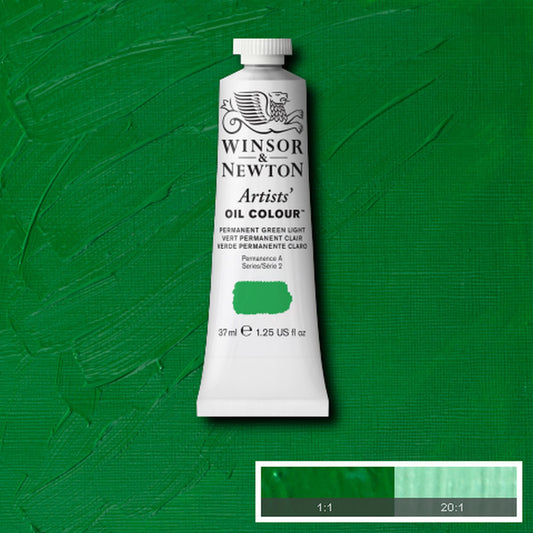 OLEO WINSOR NEWTON ARTISTS 037ML 483 PERMANENT GREEN LIGHT S2