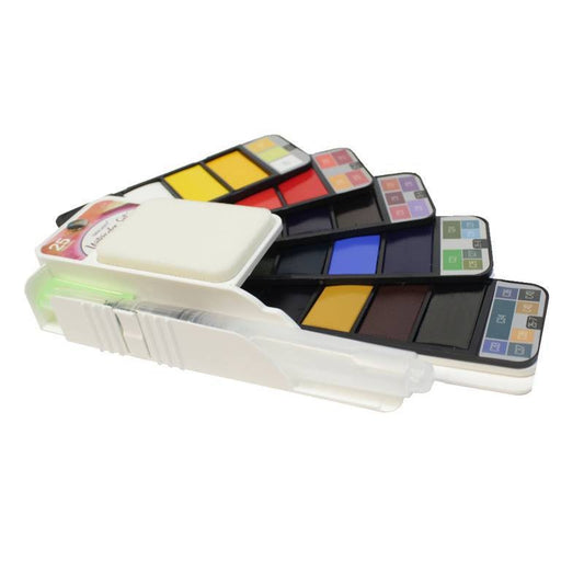 ESTOJO AQUARELA PASTILHAS 25 CORES SINOART WATERCOLOUR SET