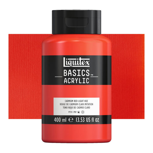 ACRILICA LIQUITEX BASICS 400ml 708 CADMIUM RED LIGHT
