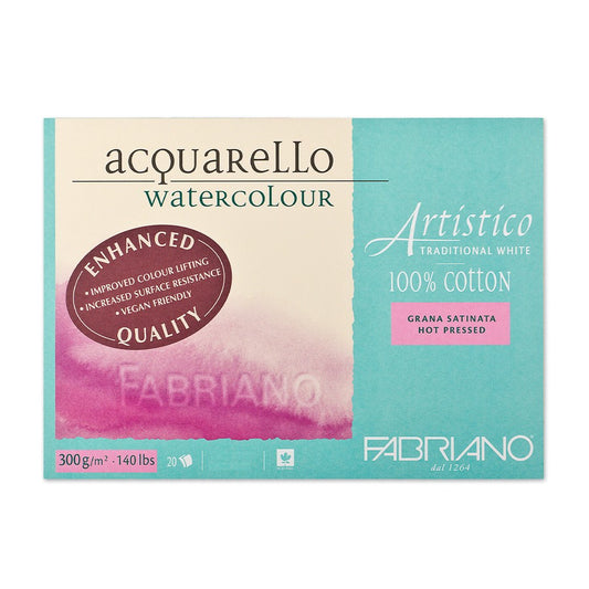 BLOCO FABRIANO ARTISTICO SATINE 300G/M2 31X41 20 FLS ENHANCE
