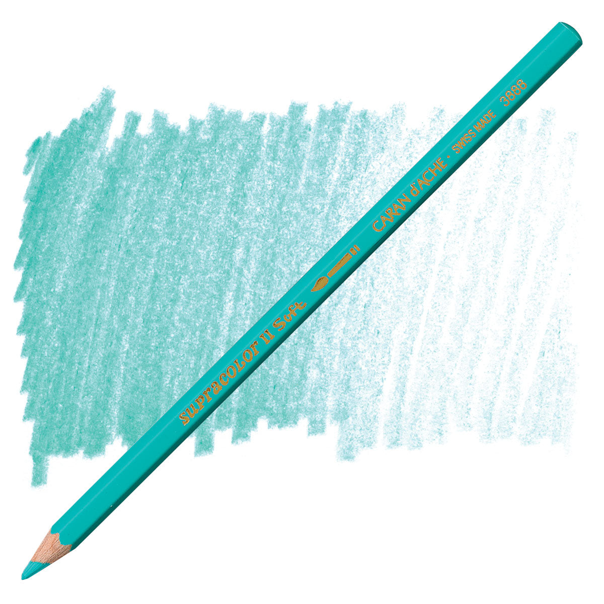 LAPIS AQUARELAVEL CARAN D´ACHE SUPRACOLOR 191 TURQUOISE GREEN 3888191