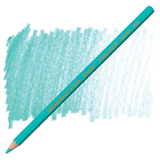 LAPIS AQUARELAVEL CARAN D´ACHE SUPRACOLOR 191 TURQUOISE GREEN 3888191