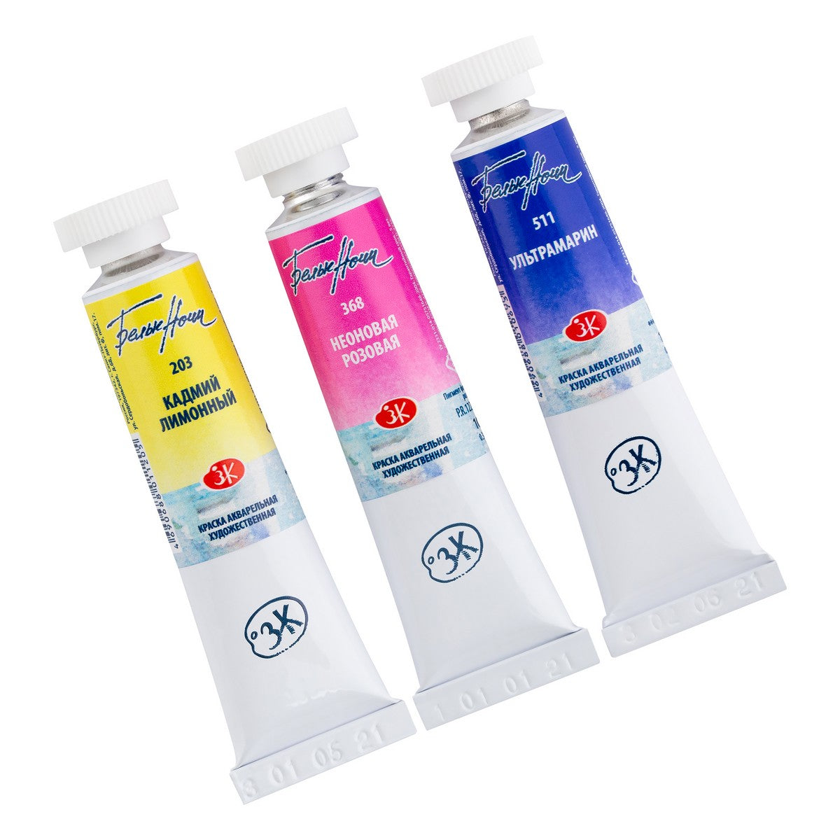 ESTOJO AQUARELA WHITE NIGHTS 03 TUBOS FLORA (TONS FLORAIS) 10ML