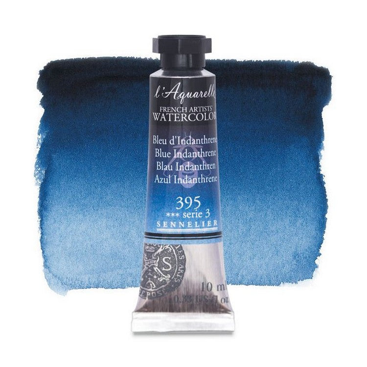 AQUARELA SENNELIER L'AQUARELLE 395 BLUE INDANTHRENE 10ML S3