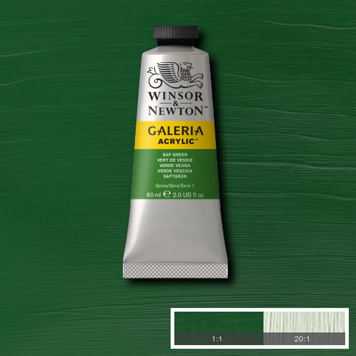 ACRILICA WINSOR NEWTON GALERIA 60ml 599 SAP GREEN 2120599