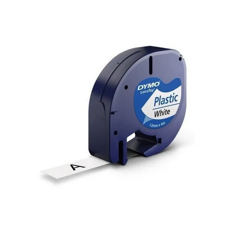 FITA POLYESTER P/ ROTULADOR DYMO LETRATAG LT100T 12MMX4M BRANCA