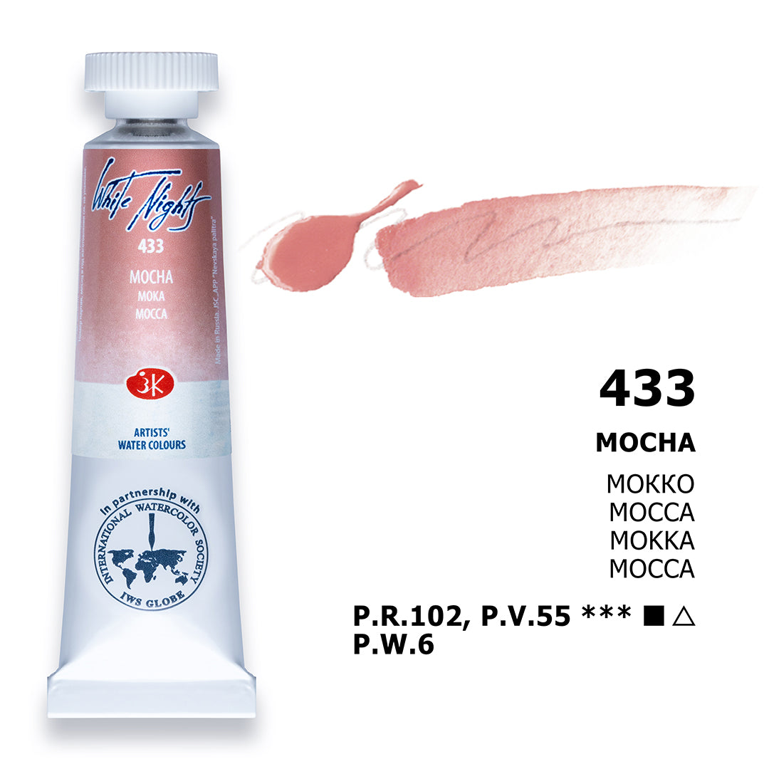 AQUARELA WHITE NIGHTS 433 MOCHA (NEW) 10ML S1